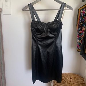 forever21 black short tight mini dress S preowned